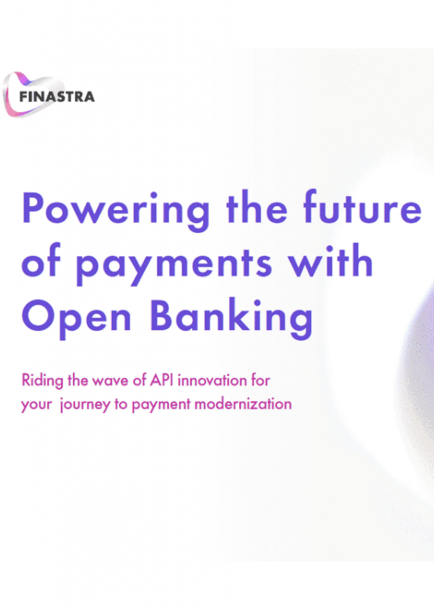 Powering the future of payments with Open Banking - Finastra | The ...