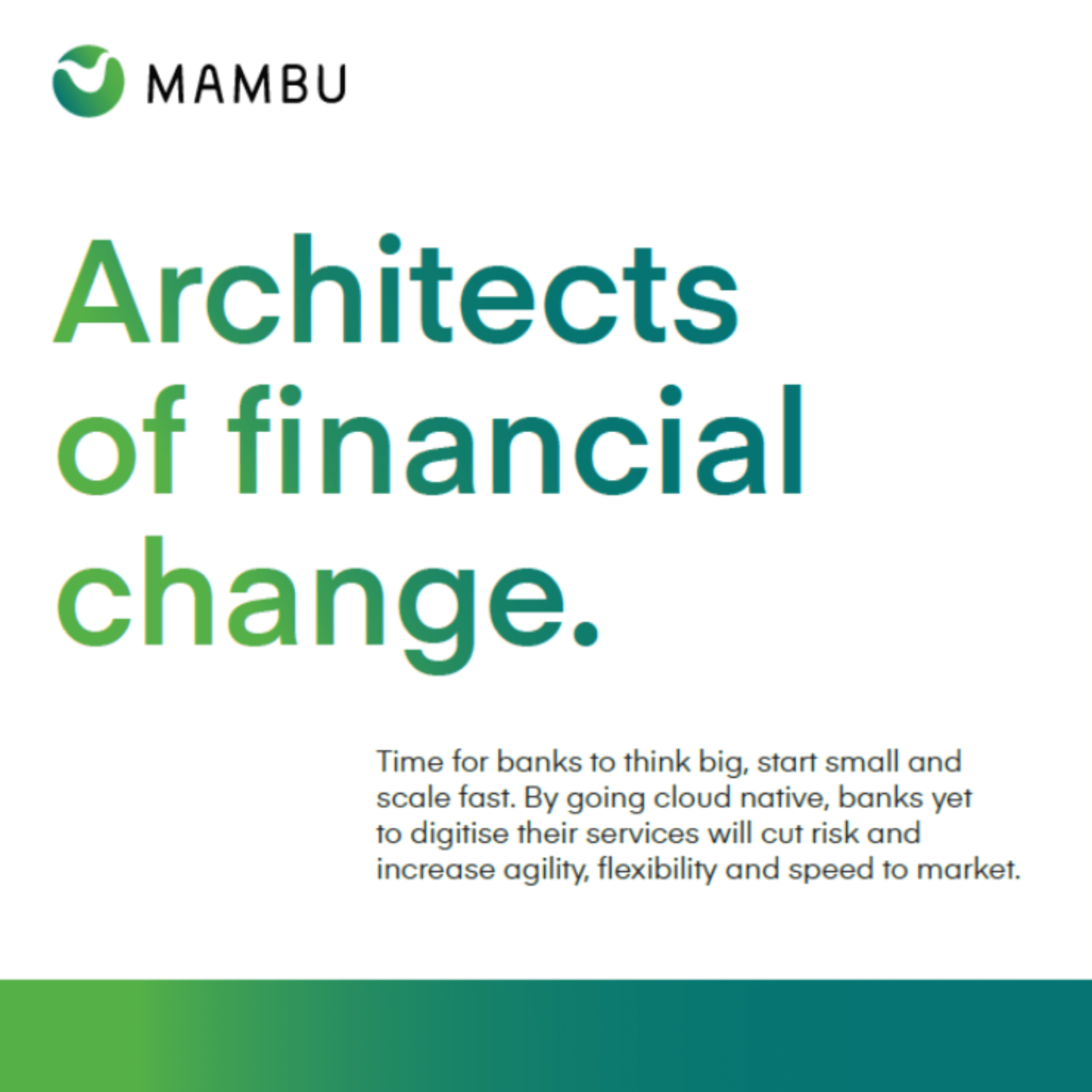 Architects of Financial Change - Mambu | The Payments Association