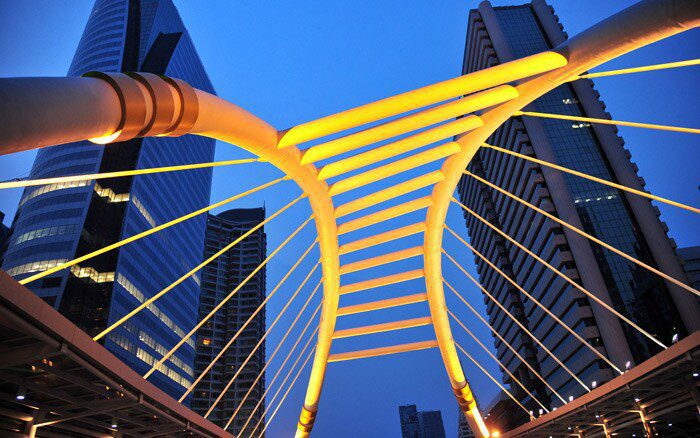 Bridge in a city