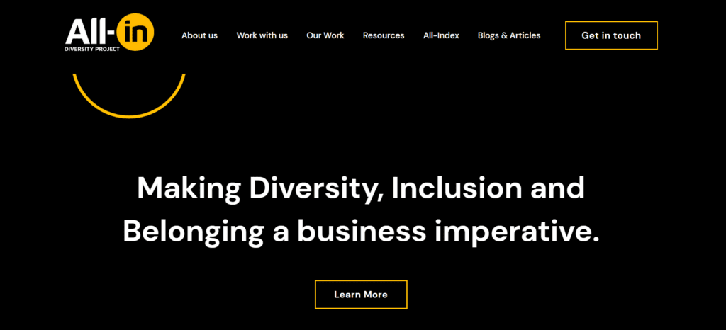Text based image saying Making Diversity, Inclusion and Belonging a Business Imperative